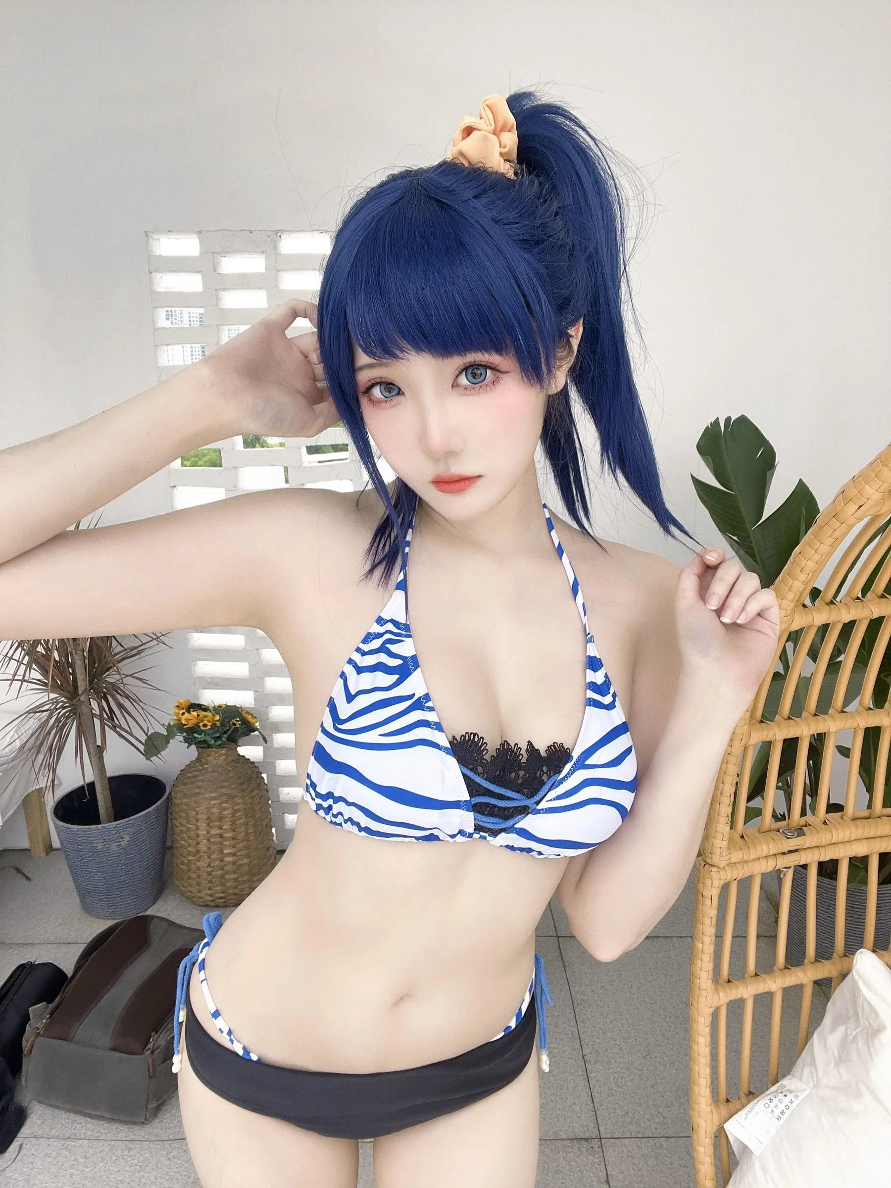 Momoko葵葵 – NO.35 瓜希酱 SSSS.GRIDMAN 宝多六花新条茜 泳装-古利特自拍 [30P]插图7